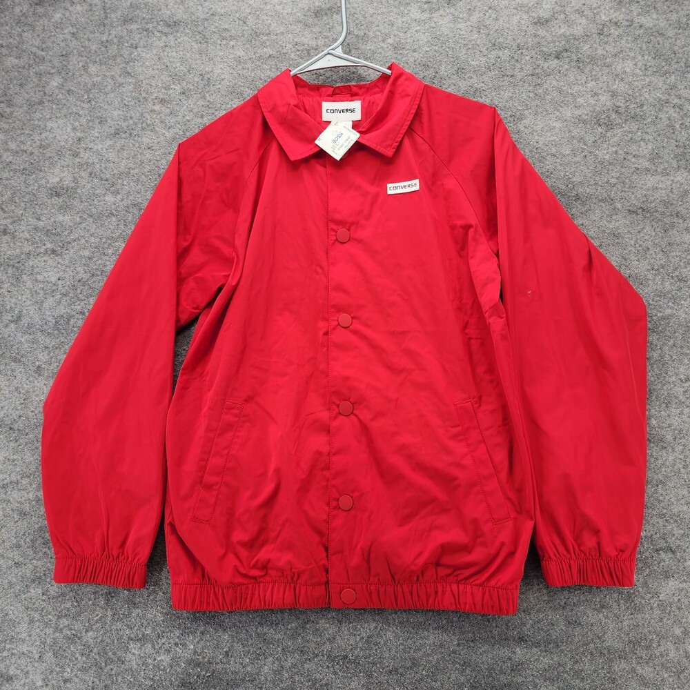 Converse Jacket Boys Large 12-13 yrs Red Snap Front